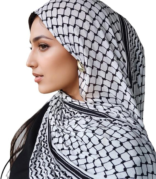 Womens Fashion Hijabs Long Big Scarves Grid Large Head Wrap Scarf Plaid Sun Protection Hijab,180 * 70cm Chiffon Hijab Scarfs for Women Premium Headscarf Jersey Hijab for Women Muslim Hijab
