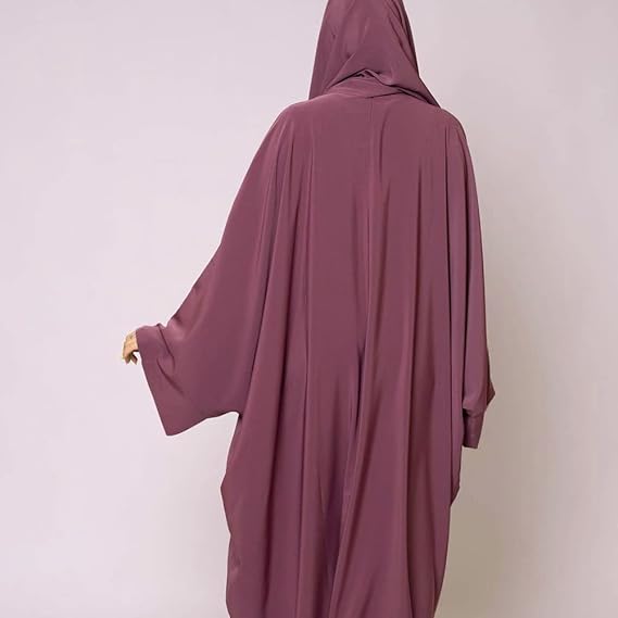IKADEX Muslim Dress for Women Pakistani Kaftan Abaya Robe + Hijab Arabic Islamic Prayer Clothes Dubai Outfits
